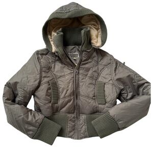 BONGO OLIVE GREEN PUFFER COAT!!